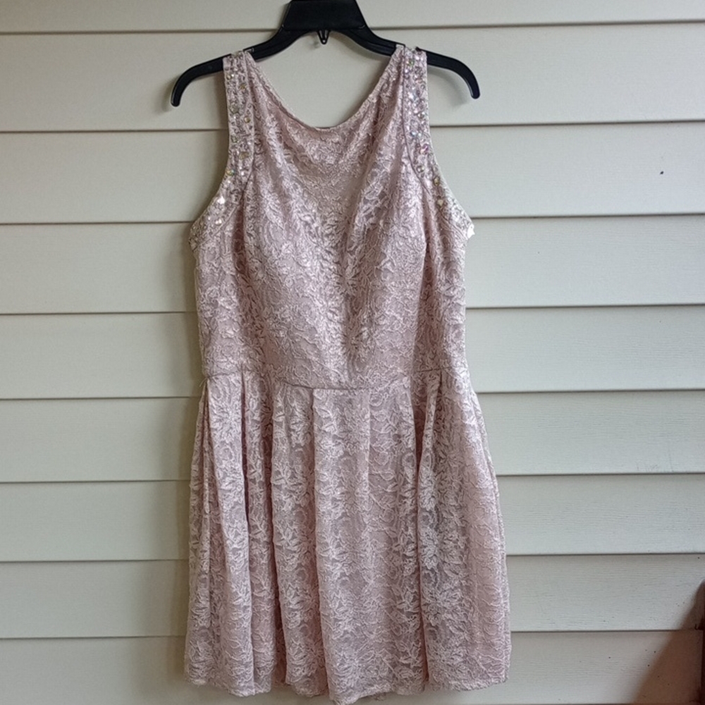 Morgan & Co. Pink Fit and Flare‎ Mini Dress for Prom